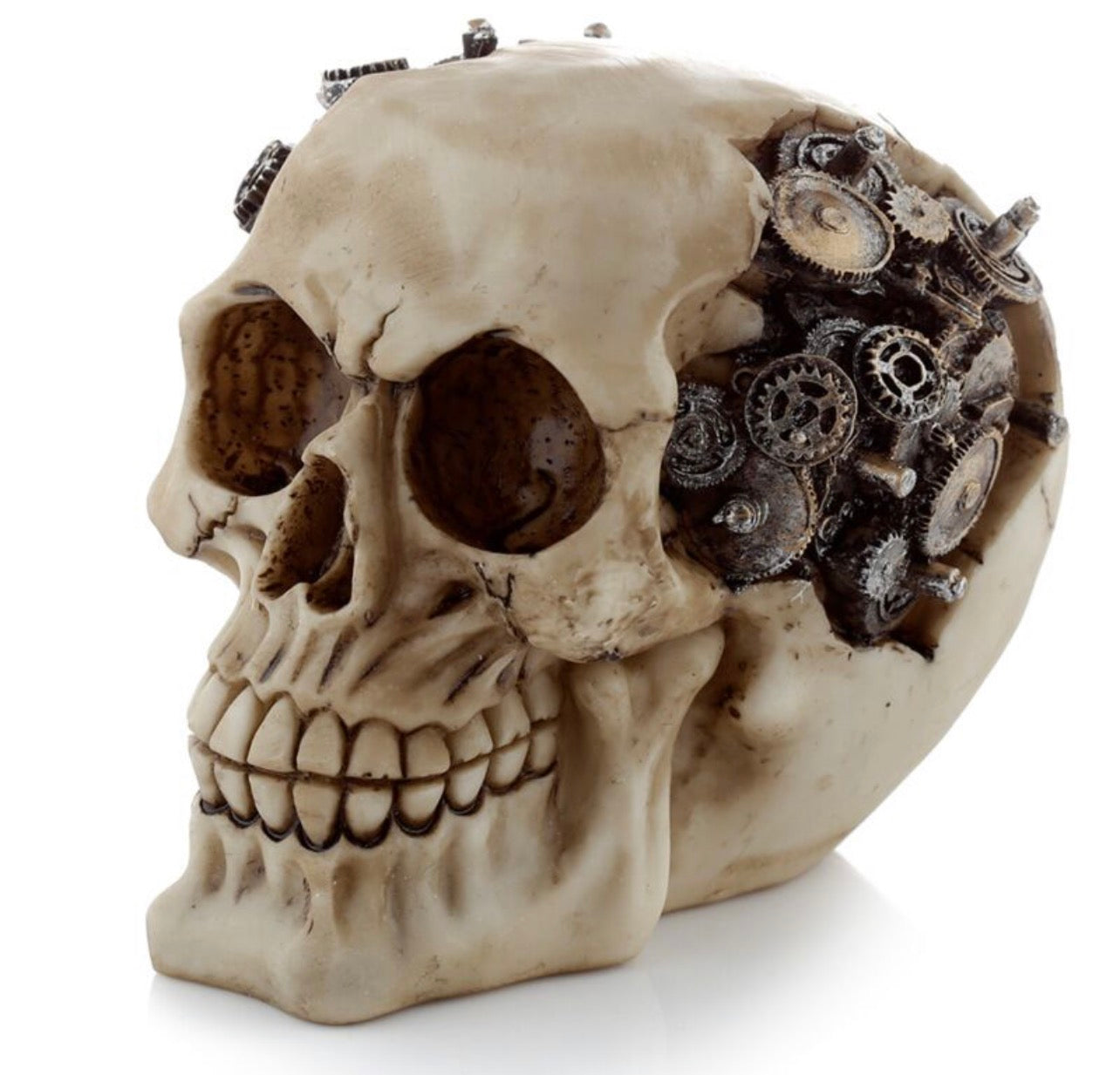 Steampunk Skull Ornament - Cogs and Gears