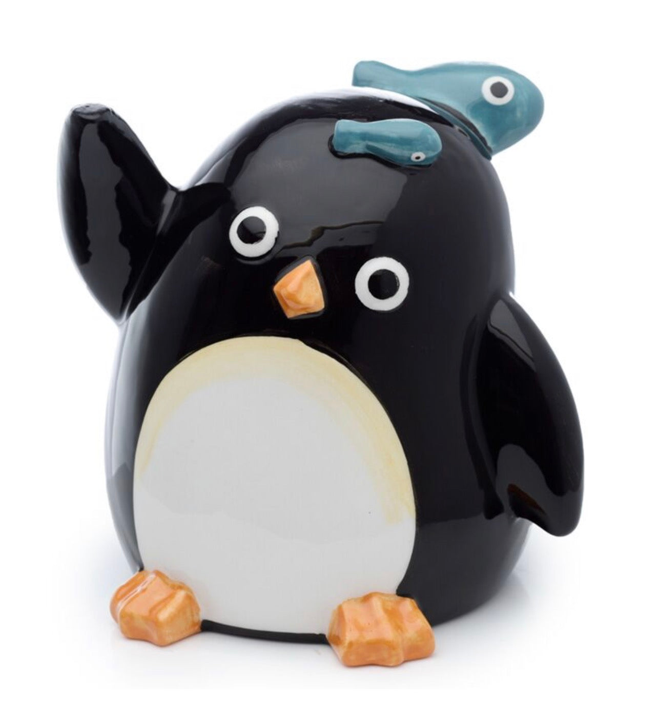 Novelty Upside Down Ceramic Mug - Penguin