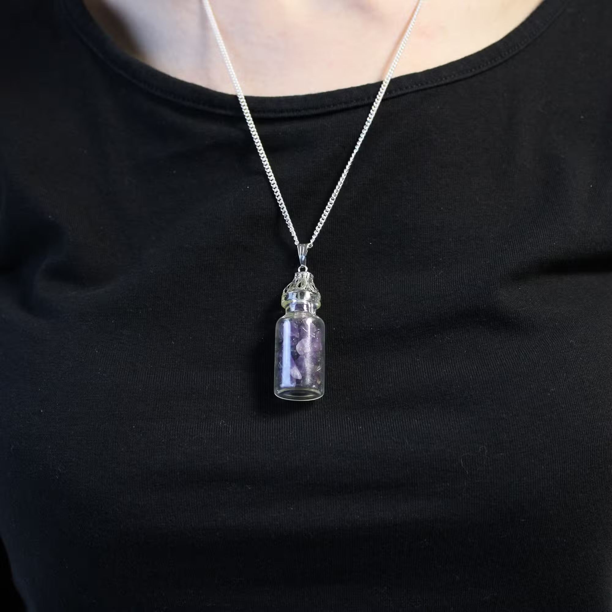 Bottled Gemstone Necklace
